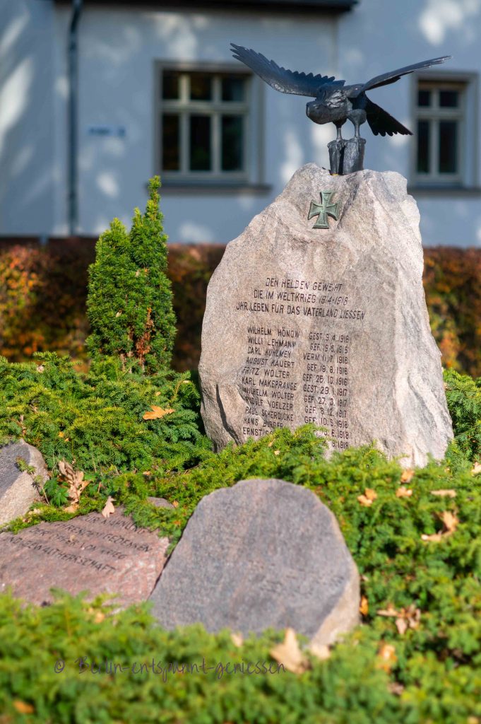 Gedenkstein für dei Gefallenen des Ersten Weltkrieges